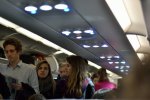 pasażerowie w samolocie